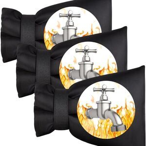 3PCS Outdoor Faucet Covers for Winter Cotton Hose Bib Waterproof Outside Tap